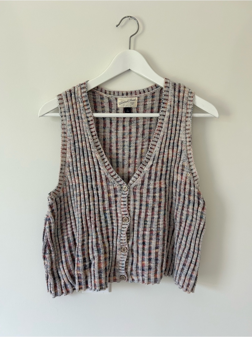Eclectic Ribbed Multicolor Knit Tank Top